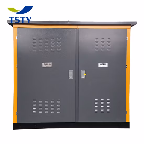 Ybp 100kVA 10kv 400V電気ボックスタイププレハブコンパクト変電所